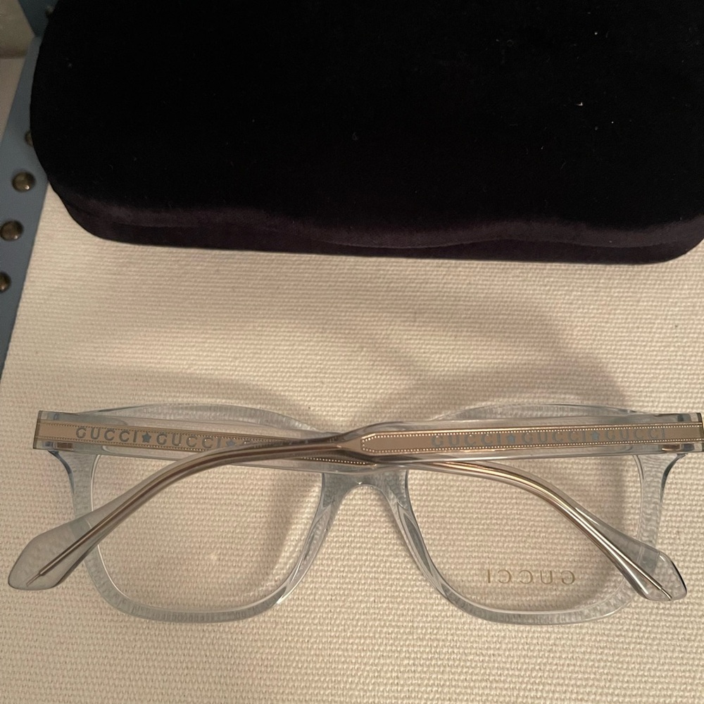 Gucci Women's Transparent Frame Glasses - Picture 8 of 14